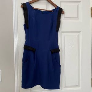 French connection summer blue dress in sz 4